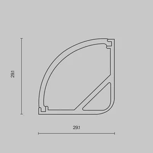 Профиль Led Strip ALM-3030B-S-2M