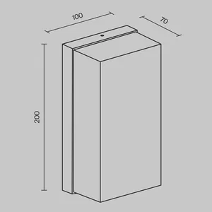 Уличный настенный светильник Outdoor O454WL-L10GF3K