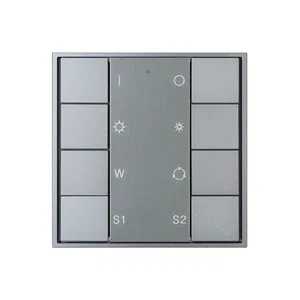 INTELLIGENT ARLIGHT Кнопочная панель DALI-201-23-1G-2SC-RGBW-DT8-IN Silver (BUS, Frame) (IARL, IP20 Металл, 3 года)