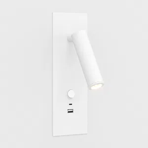Светильник SP-BED-CHARGE-BUILT-S80x230-3W Warm3000 (WH, 20 deg, 230V, USB-A, USB-C) (Arlight, IP20 Металл, 3 года)