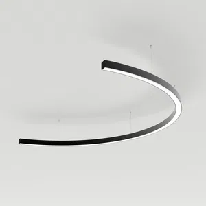 Светильник SP-LINE-HANG-ARC-C3535-D1500-61W Warm3000 (BLACK, 230V) (Arlight, Металл)