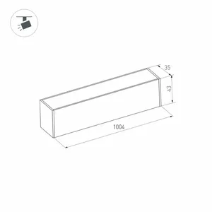 Светильник MAG-FLAT-45-L1005-30W Warm3000 (WH, 100 deg, 24V) (Arlight, IP20 Металл, 5 лет)