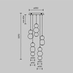 Подвесной светильник Maytoni MOD273PL-L80CH3K