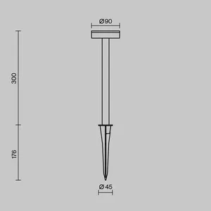 Ландшафтный светильник Outdoor O503FL-L4B3K
