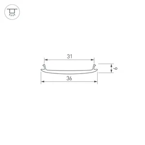 Экран STRETCH-S-35-CEIL-CENTER-10m (GAMMA35) (Arlight, Пластик)