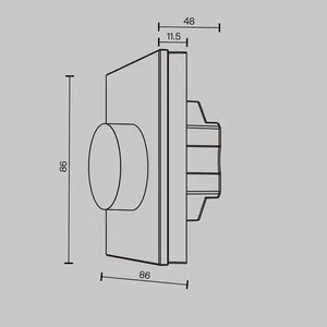 Роторная панель управления Lighting control 711024