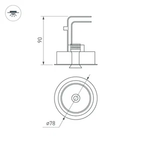 Светильник CL-SIMPLE-R78-9W Day4000 (WH, 45 deg) (Arlight, IP20 Металл, 3 года)