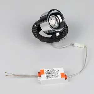 Светильник SP-PLURIO-BUILT-TRIMLESS-R120-9W Day4000 (BK-CHR, 36 deg, 230V) (Arlight, IP20 Металл, 3 года)