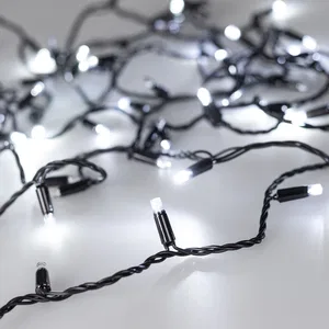 Светодиодная гирлянда ARD-STRING-CLASSIC-1000-BLACK-100LED-PULSE White (230V, 7W) (Ardecoled, IP65, 1 год)