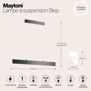 Подвесной светильник Maytoni P010PL-L23W4K