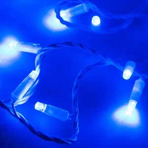Светодиодная гирлянда ARD-STRING-CLASSIC-10000-WHITE-100LED-FLASH BLUE (230V, 7W) (Ardecoled, IP65, 1 год)