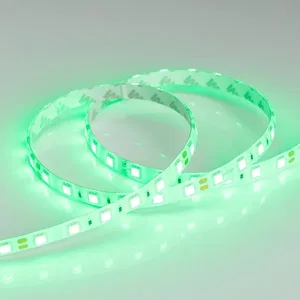 Лента RTW 2-5000SE 24V Green 2x (5060, 300 LED, LUX) (Arlight, 14.4 Вт/м, IP65)