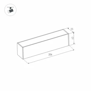 Светильник MAG-FLAT-45-L205-6W Warm3000 (WH, 100 deg, 24V) (Arlight, IP20 Металл, 5 лет)