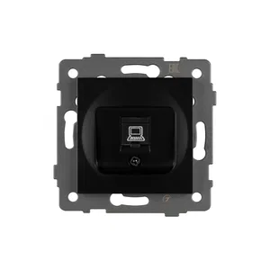 Механизм компьютерной розетки SCT-MPC1-PL-BK-V (RJ-45, CAT6) (Arlight, -)