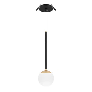 Светильник SP-BEADS-HANG-BUILT-T-R100-8W Warm3000 (BK-GD, 180 deg, 230V) (Arlight, IP20 Металл, 5 лет)