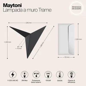 Настенный светильник (бра) Maytoni C808WL-L3B