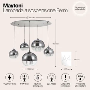 Подвесной светильник Maytoni P140-PL-170-5-N