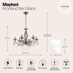Подвесной светильник Maytoni RC247-PL-06-R