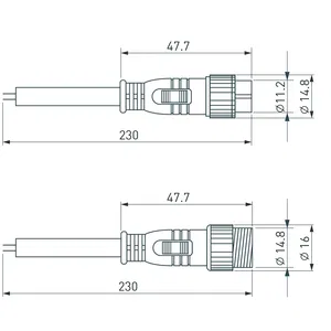 Коннектор питания ARL-LINE-2pin (24V) (Arlight, Закрытый)