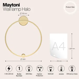 Настенный светильник (бра) Maytoni MOD005WL-L22BSK1