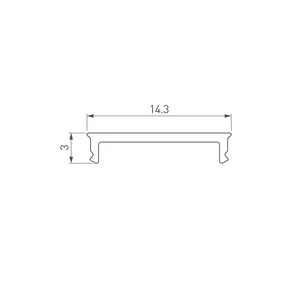 Экран SL-SLIM15-H10-W14-2000 OPAL (Arlight, Пластик)