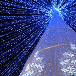 Светодиодная гирлянда ARD-STRING-CLASSIC-10000-WHITE-100LED-FLASH BLUE (230V, 7W) (Ardecoled, IP65, 1 год)