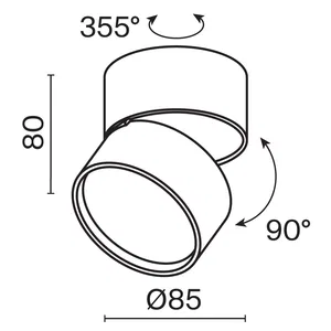 Потолочный светильник Technical C024CL-12W2.7K-W-1