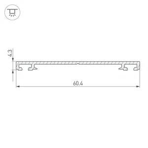 Профиль-держатель PHS-3X-BASE-H4.3-2000 ANOD (Arlight, Алюминий)