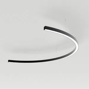 Светильник SP-LINE-HANG-ARC-C3535-D1500-53W Warm3000 (BLACK, 230V) (Arlight, Металл)