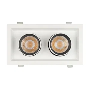 Светильник LTD-PULL-S110x210-2x10W Warm3000 (WH, 24 deg, 230V) (Arlight, IP20 Металл, 5 лет)