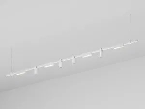 Подвесной светильник HOKASU PL10 (RAL9003/3000mm – 200mm/LT70/120deg – D55/140mm – 3K/64W)