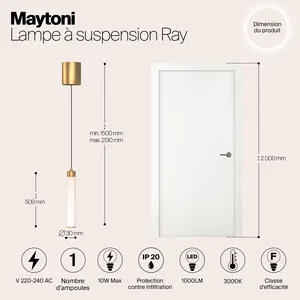 Подвесной светильник Maytoni P022PL-L10MG3K