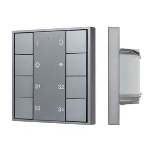 INTELLIGENT ARLIGHT Кнопочная панель DALI-201-23-1G-4SC-DIM-DT6-IN Silver (BUS, Frame) (IARL, IP20 Металл, 3 года)