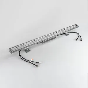Светодиодный прожектор AR-LINE-1000L-36W-24V RGB (Grey, 30 deg, DMX512) (Arlight, Закрытый)