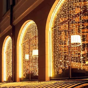 Светодиодная гирлянда ARD-CURTAIN-CLASSIC-2000x6000-CLEAR-1500LED-WATERFALL Warm (230V, 180W) (Ardecoled, IP65)