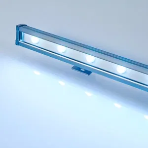 Светодиодный прожектор AR-LINE-1000L-48W-24V RGB-Warm3000 (Grey, 15x45 deg, DMX512) (Arlight, Закрытый)