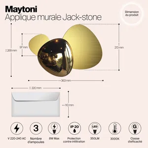 Настенный светильник (бра) Maytoni MOD314WL-L8G3K