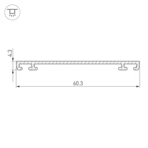 Профиль-держатель PHS-3X-BASE-H4.3-2000 ANOD (Arlight, Алюминий)