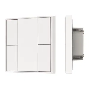 INTELLIGENT ARLIGHT Кнопочная панель KNX-301-22-4-SH-IN White (BUS, Frame) (IARL, IP20 Пластик, 3 года)