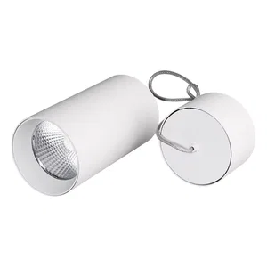 Светильник подвесной SP-POLO-R85-2-15W Warm White 40deg (White, White Ring) (Arlight, IP20 Металл, 3 года)