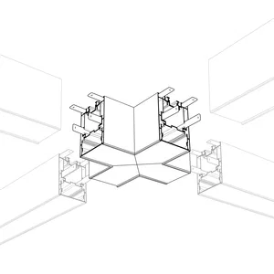 Угол S2-LINE-5470-X90 крестовой (Arlight, Металл)