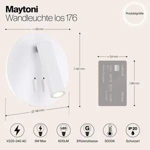 Настенный светильник (бра) Maytoni C176-WL-01-6W-W