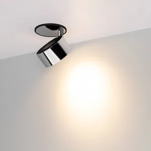 Светильник SP-PLURIO-BUILT-R77-9W Warm3000 (BK-CHR, 36 deg, 230V) (Arlight, IP20 Металл, 3 года)