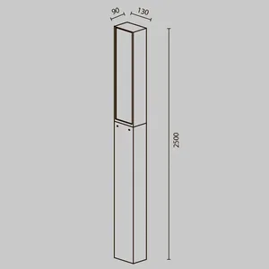 Садово-парковый светильник Outdoor O470FL-L40GF3K