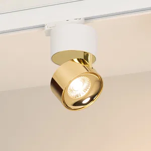 Светильник SP-PLURIO-TRACK-4TR-R77-9W Warm3000 (WH-BRS, 36 deg, 230V) (Arlight, IP20 Металл, 3 года)