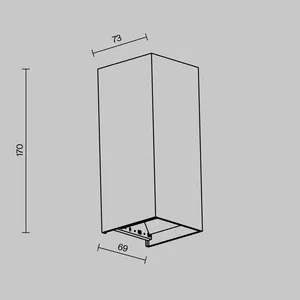 Уличный настенный светильник Outdoor O525WL-L10B3K