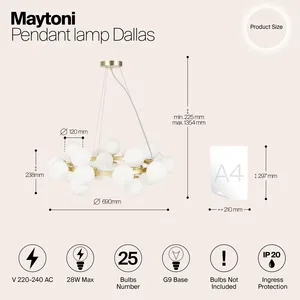Подвесной светильник Maytoni MOD545PL-25BS