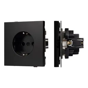 Механизм электрической розетки SCT-TENDO-MEU1-PL-BK (230V, 16A) (Arlight, Черный)
