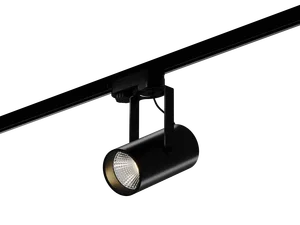 Трековый светильник HOKASU Tube Clip TR4 (85-160/ral9005 – 40w/5098/38deg)