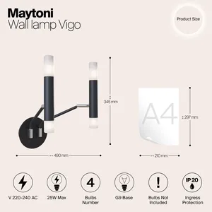 Настенный светильник (бра) Maytoni MOD620WL-04B